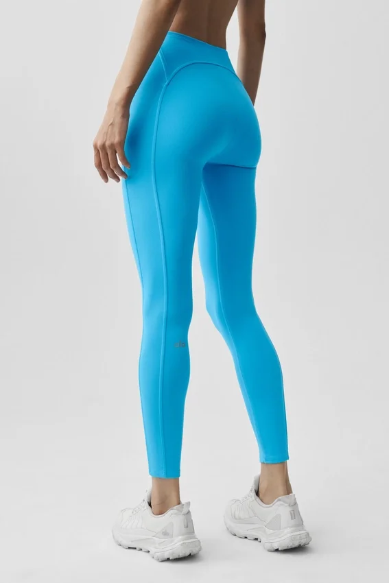 Alo Softsculpt High-Waist 7/8 Superset Tayt - Gök Mavisi