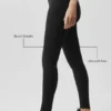Alo Softsculpt High-Waist 7/8 Superset Tayt - Siyah