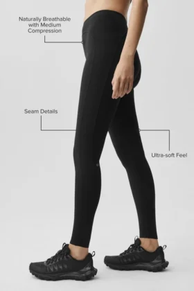 Alo Softsculpt High-Waist 7/8 Superset Tayt – Siyah