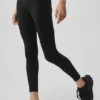 Alo Softsculpt High-Waist 7/8 Tayt - Siyah