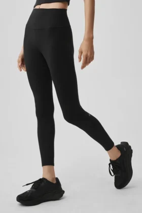Alo Softsculpt High-Waist 7/8 Tayt - Siyah
