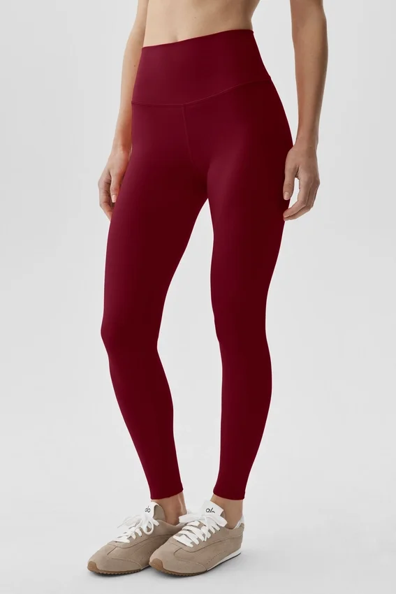 Alo Softsculpt High-Waist 7/8 Tayt - Summer Romance Kırmızı