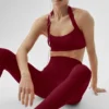 Alo Softsculpt High-Waist 7/8 Tayt - Summer Romance Kırmızı