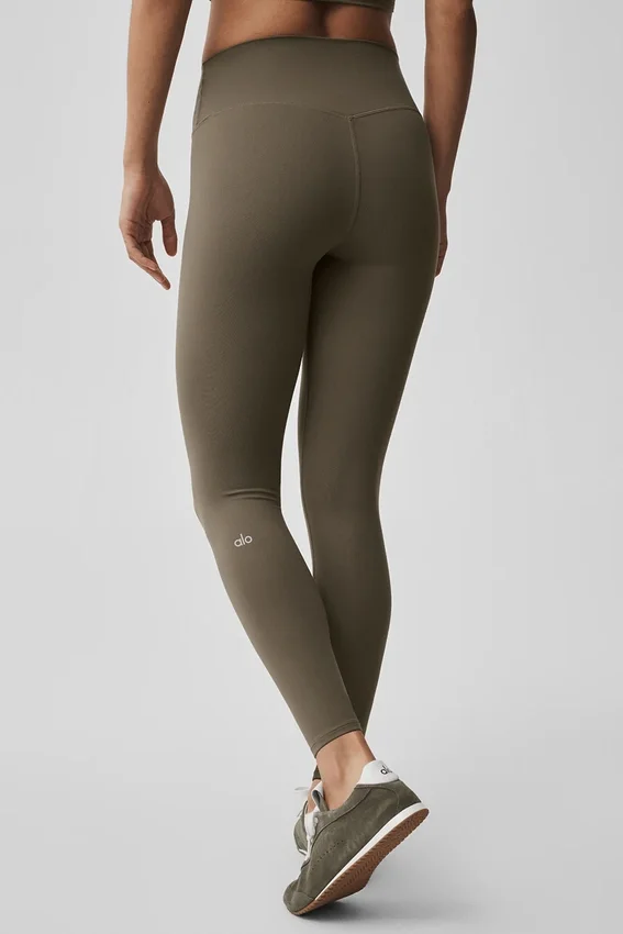 Alo Softsculpt High-Waist 7/8 Tayt - Zeytin Ağacı