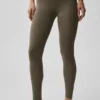 Alo Softsculpt High-Waist 7/8 Tayt - Zeytin Ağacı