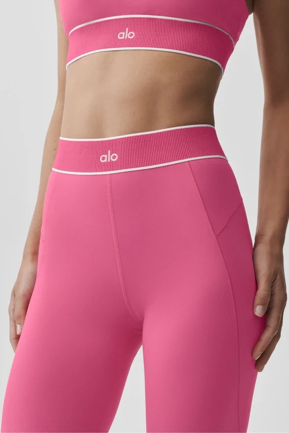 Alo Softsculpt High-Waist Amp It Up Tayt - Paradise Pink