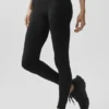 Alo Softsculpt High-Waist Amp It Up Taytlar - Siyah