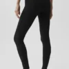 Alo Softsculpt High-Waist Amp It Up Taytlar - Siyah