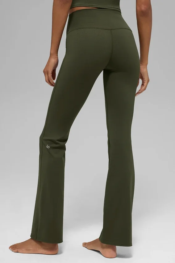 Alo Softsculpt High-Waist Bootcut Tayt - Zeytin Yeşili