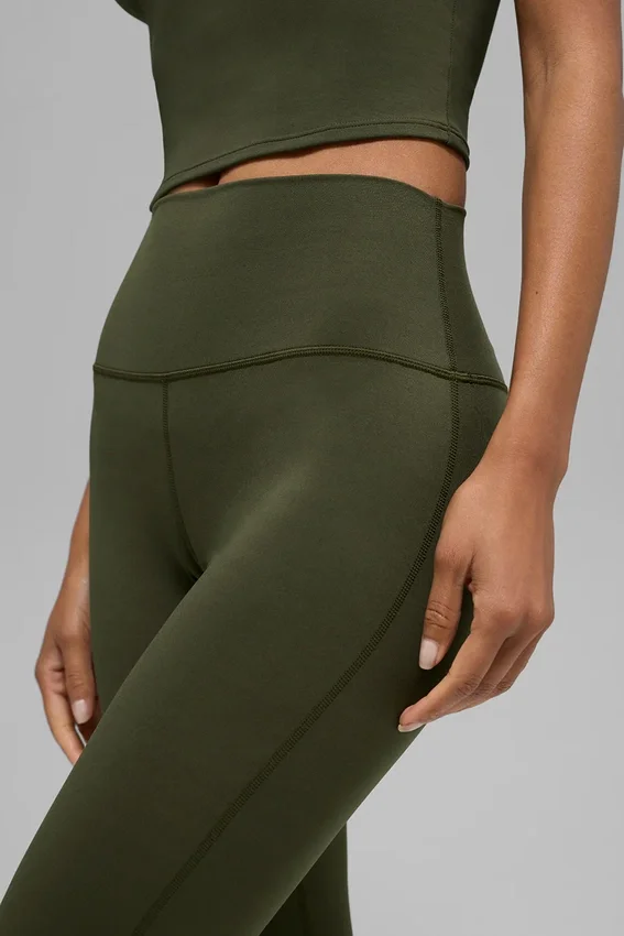 Alo Softsculpt High-Waist Bootcut Tayt - Zeytin Yeşili