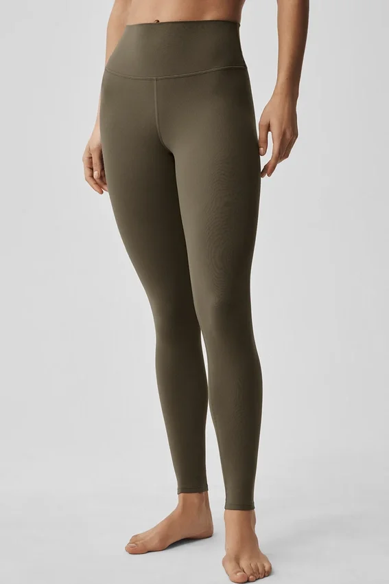 Alo Softsculpt High-Waist Tayt - Olive Tree