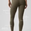 Alo Softsculpt High-Waist Tayt - Olive Tree