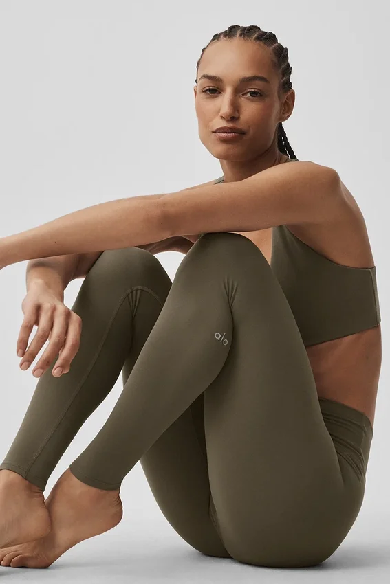 Alo Softsculpt High-Waist Tayt - Olive Tree