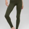 Alo Softsculpt High-Waist Tayt - Yeşil Zeytin