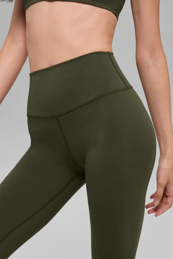 Alo Softsculpt High-Waist Tayt - Yeşil Zeytin