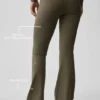 Alo Softsculpt Katlamalı Geniş Paça Tayt - Zeytin Ağacı