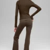 Alo Softsculpt Katlanabilir Geniş Paça Tayt - Espresso
