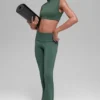Alo Softsculpt Katlanabilir Geniş Paça Tayt - Yonca Yeşili