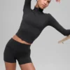 Alo Softsculpt Precision 1/4 Fermuarlı Uzun Kollu - Siyah