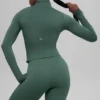 Alo Softsculpt Precision 1/4 Fermuarlı Uzun Kollu - Yonca Yeşili