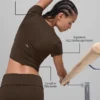 Alo Softsculpt Precision Kısa Kollu Üst - Espresso