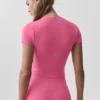 Alo Softsculpt Precision Kısa Kollu Üst - Paradise Pink