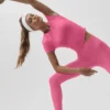 Alo Softsculpt Precision Kısa Kollu Üst - Paradise Pink