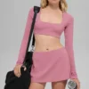 Alo Softsculpt Precision Mini Etek - Pembe Yabani Gül