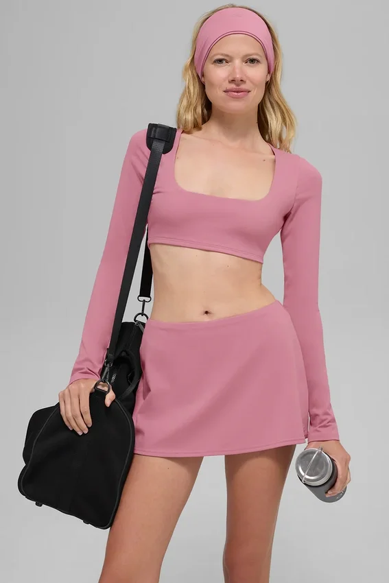 Alo Softsculpt Precision Mini Etek - Pembe Yabani Gül