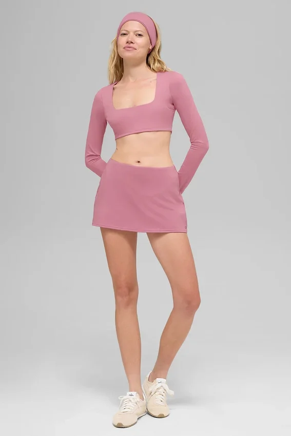 Alo Softsculpt Precision Mini Etek - Pembe Yabani Gül