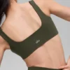 Alo Softsculpt Precision Sütyen - Yeşil Zeytin