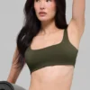 Alo Softsculpt Precision Sütyen - Yeşil Zeytin