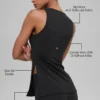 Alo Softsculpt Precision Tam Boy Sütyenli Tank - Siyah