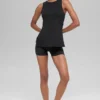 Alo Softsculpt Precision Tam Boy Sütyenli Tank - Siyah