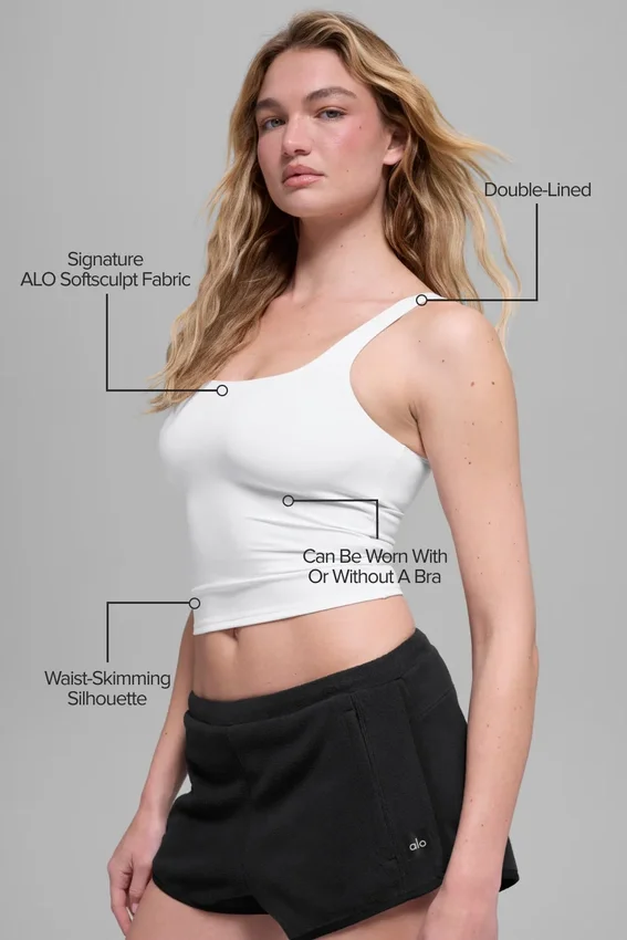 Alo Softsculpt Precision Tank - Beyaz