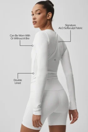 Alo Softsculpt Precision Uzun Kollu – Beyaz
