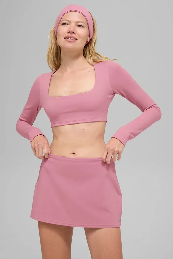Alo Softsculpt Precision Uzun Kollu Sütyen - Pembe Yabani Gül