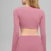 Alo Softsculpt Precision Uzun Kollu Sütyen - Pembe Yabani Gül