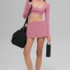 Alo Softsculpt Precision Uzun Kollu Sütyen - Pembe Yabani Gül