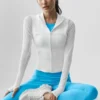 Alo Softsculpt Superset Tam Fermuarlı Ceket - Beyaz