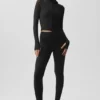 Alo Softsculpt Superset Tam Fermuarlı Ceket - Siyah