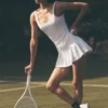 Alo Softsculpt Topspin Tenis Elbisesi - Beyaz