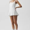 Alo Softsculpt Topspin Tenis Elbisesi - Beyaz