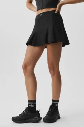 Alo Softsculpt Topspin Tenis Eteği - Siyah