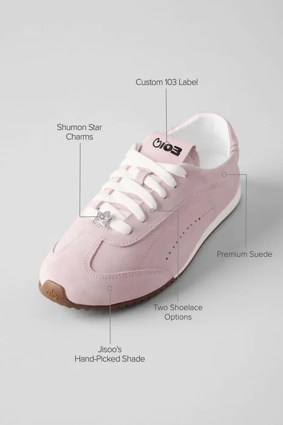 Alo Sunset Sneaker'lar + Jisoo - Bloom Pembe