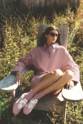 Alo Sunset Sneaker - Vintage Pembe