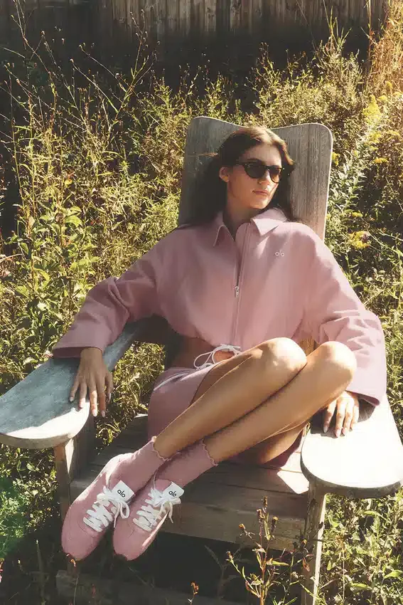 Alo Sunset Sneaker - Vintage Pembe