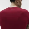 Alo Vapor Bisiklet Yaka Kısa Kollu Şortlar - Garnet
