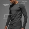 Alo Vapor Crewneck Uzun Kollu - Anthracite
