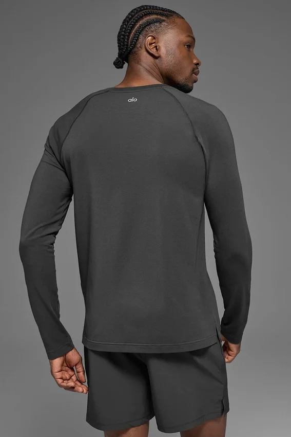 Alo Vapor Crewneck Uzun Kollu - Anthracite